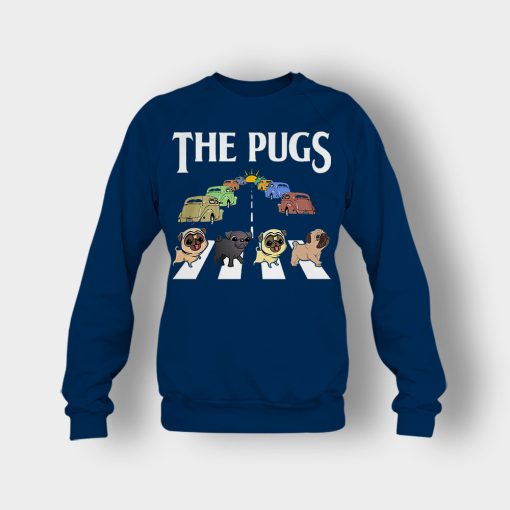 The-Pugs-Crosswalk-The-Beatles-style-Crewneck-Sweatshirt-Navy