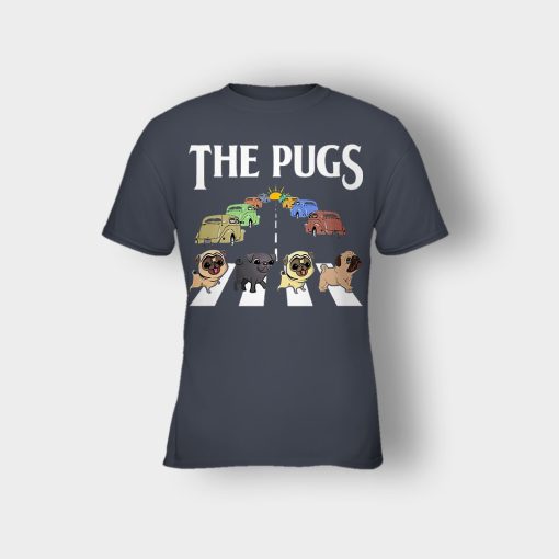 The-Pugs-Crosswalk-The-Beatles-style-Kids-T-Shirt-Dark-Heather