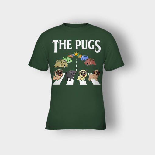 The-Pugs-Crosswalk-The-Beatles-style-Kids-T-Shirt-Forest