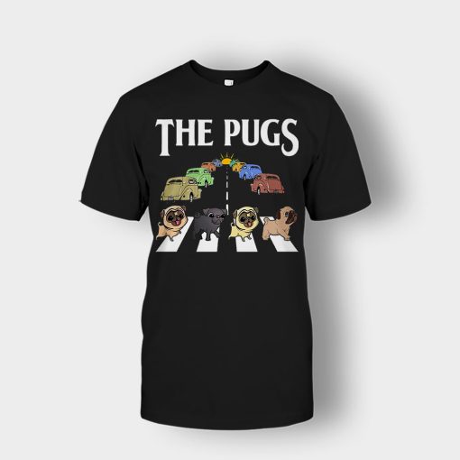 The-Pugs-Crosswalk-The-Beatles-style-Unisex-T-Shirt-Black