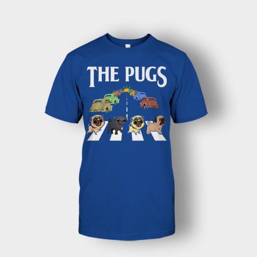 The-Pugs-Crosswalk-The-Beatles-style-Unisex-T-Shirt-Royal