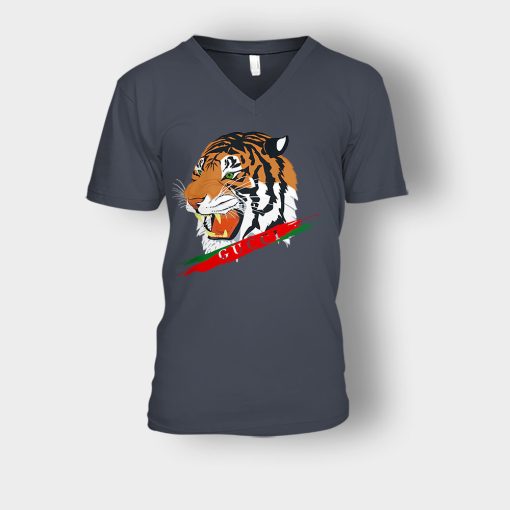 Tiger-Gucci-Art-Hypebeast-Inspired-Unisex-V-Neck-T-Shirt-Dark-Heather