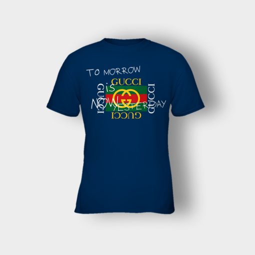 Tomorrow-Is-Now-Yesterday-Inspired-Kids-T-Shirt-Navy