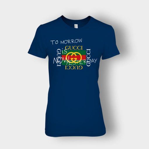 Tomorrow-Is-Now-Yesterday-Inspired-Ladies-T-Shirt-Navy