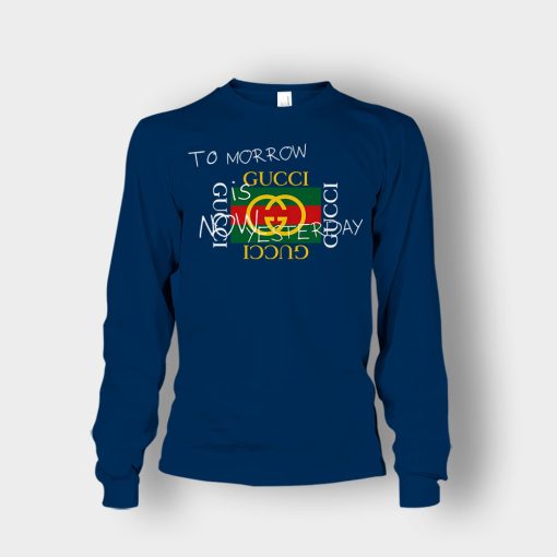 Tomorrow-Is-Now-Yesterday-Inspired-Unisex-Long-Sleeve-Navy