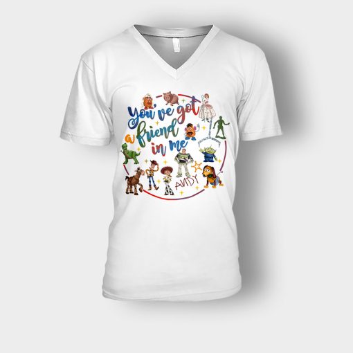 Youve-Got-A-Friend-Disney-Toy-Story-Inspired-Unisex-V-Neck-T-Shirt-White