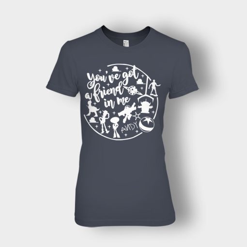 Youve-Got-A-Friend-In-Me-Ink-Disney-Toy-Story-Ladies-T-Shirt-Dark-Heather