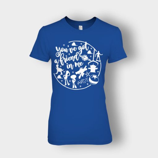 Youve-Got-A-Friend-In-Me-Ink-Disney-Toy-Story-Ladies-T-Shirt-Royal