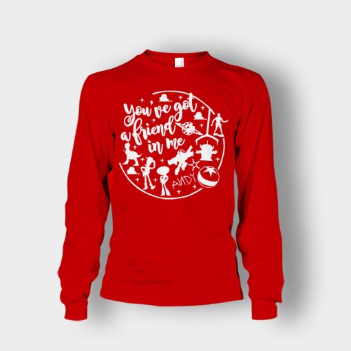 Youve-Got-A-Friend-In-Me-Ink-Disney-Toy-Story-Unisex-Long-Sleeve-Red