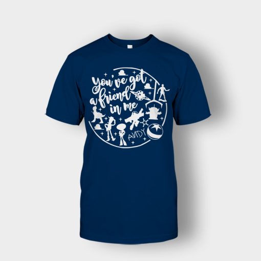 Youve-Got-A-Friend-In-Me-Ink-Disney-Toy-Story-Unisex-T-Shirt-Navy