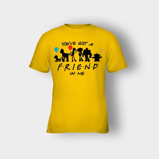 Youve-Got-Friends-In-Me-Disney-Toy-Story-Kids-T-Shirt-Gold