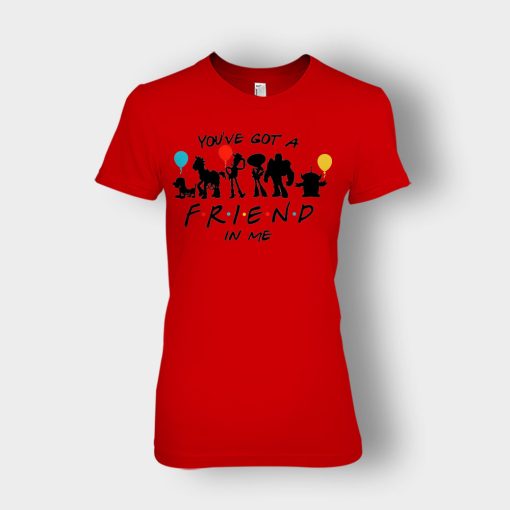 Youve-Got-Friends-In-Me-Disney-Toy-Story-Ladies-T-Shirt-Red