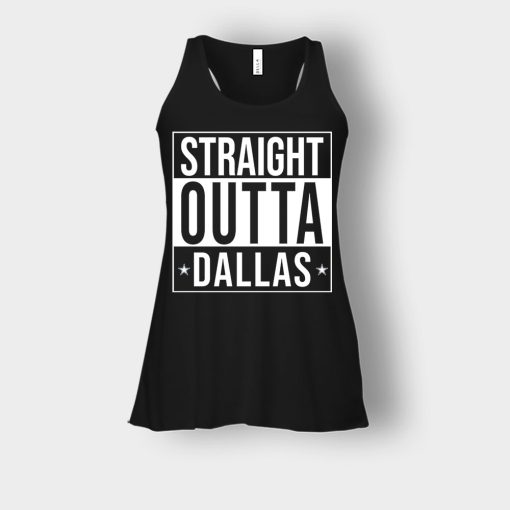 allas-Cowboys-T-Shirt-Straight-Outta-Dallas-Bella-Womens-Flowy-Tank-Black