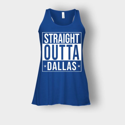 allas-Cowboys-T-Shirt-Straight-Outta-Dallas-Bella-Womens-Flowy-Tank-Royal