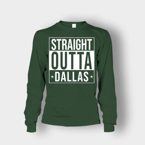 allas-Cowboys-T-Shirt-Straight-Outta-Dallas-Unisex-Long-Sleeve-Forest
