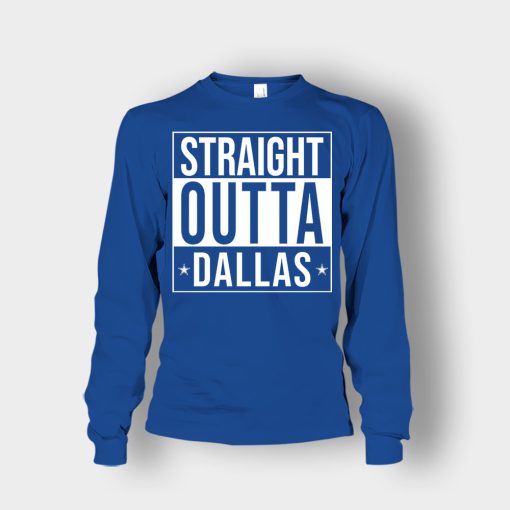 allas-Cowboys-T-Shirt-Straight-Outta-Dallas-Unisex-Long-Sleeve-Royal