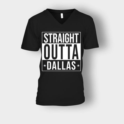 allas-Cowboys-T-Shirt-Straight-Outta-Dallas-Unisex-V-Neck-T-Shirt-Black