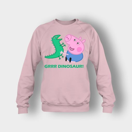 dinosaur-peppa-pig-best-friends-Crewneck-Sweatshirt-Light-Pink