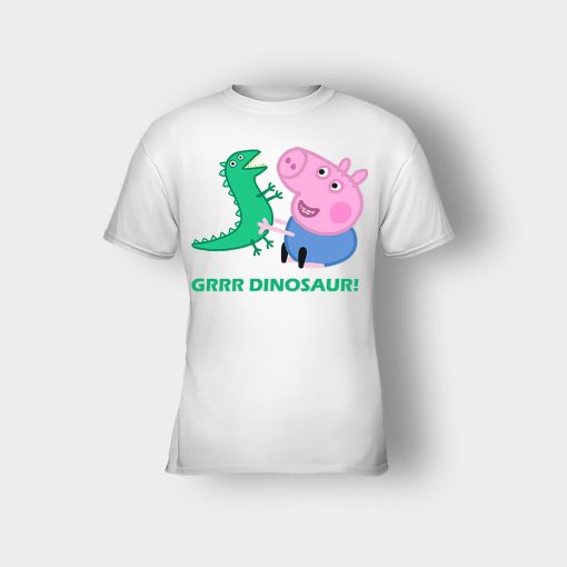 dinosaur-peppa-pig-best-friends-Kids-T-Shirt-White