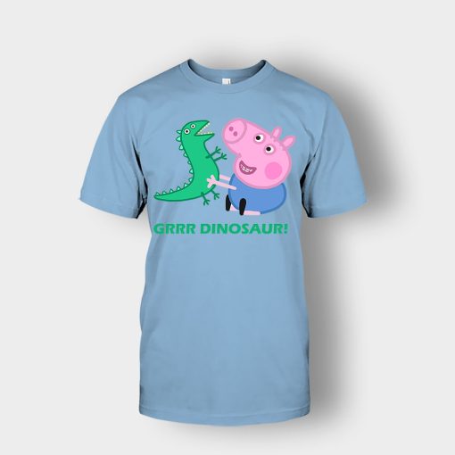 dinosaur-peppa-pig-best-friends-Unisex-T-Shirt-Light-Blue