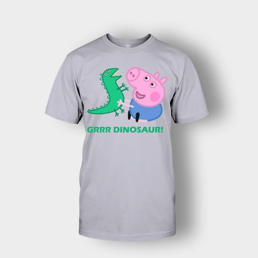 dinosaur-peppa-pig-best-friends-Unisex-T-Shirt-Sport-Grey