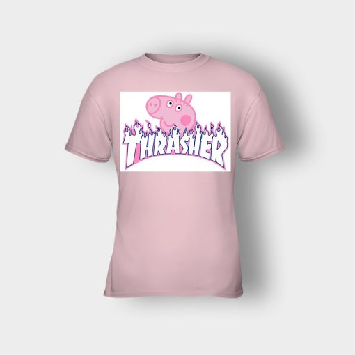peppa-pig-skateboard-Kids-T-Shirt-Light-Pink